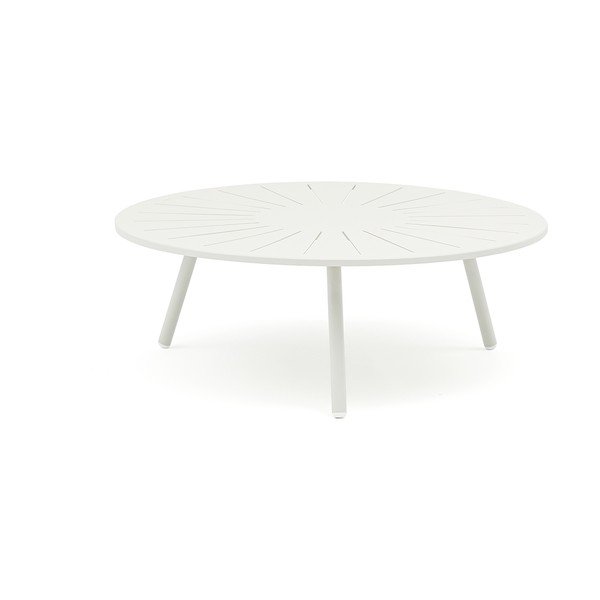 Alumiiniumist ümmargune aia küljelaud ø 110 cm Fleole – Ezeis-image-1