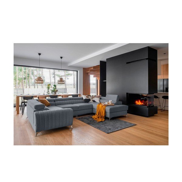 Sinine lahtikäiv/sahtliga nurgadiivan (parem nurk/U-kujuline) Louis – ELTAP-image-1