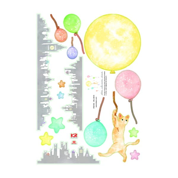 Svítící samolepka Fanastick Cat And Moon-image-4