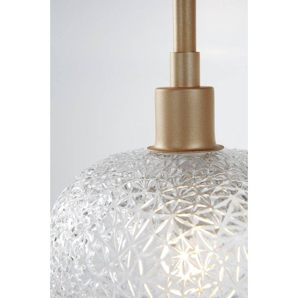 Kuldse värvi klaasist ripplamp, läbimõõduga 15 cm Frost - Jotex-image-3