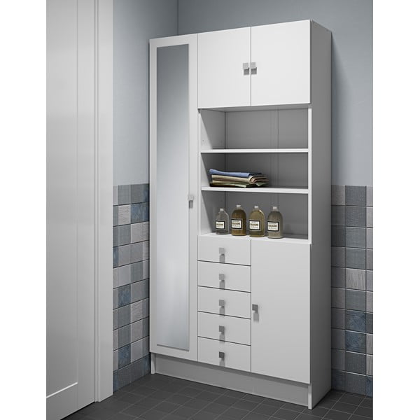 Valge vannitoakapp 90x182 cm Combi - TemaHome-image-1