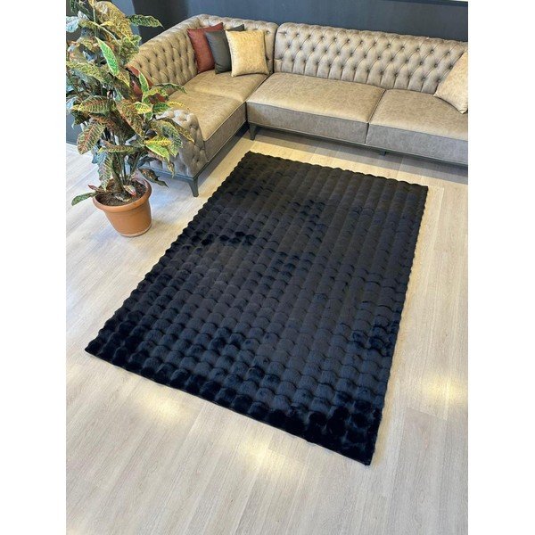 Must pestav vaip 160x230 cm Bubble Black - Mila Home-image-3