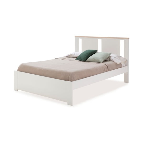 Valge kaheinimesevoodi 140x190 cm Enara - Marckeric-image-3