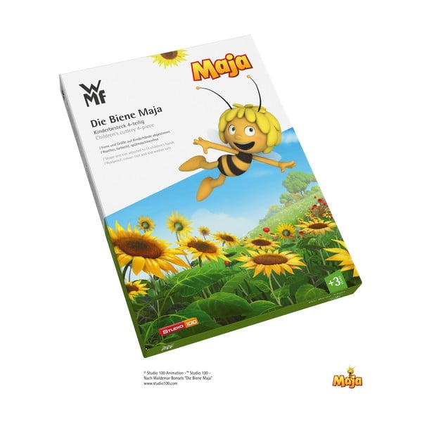 4-osaline komplekt Cromargan® Maya the Bee roostevabast terasest söögiriistad lastele Biene Maja - WMF-image-1