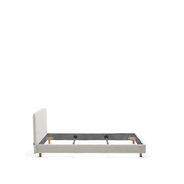 Hall polsterdatud kaheinimesevoodi ilma voodipõhjata 160x200 cm Valma - Kave Home-image-3