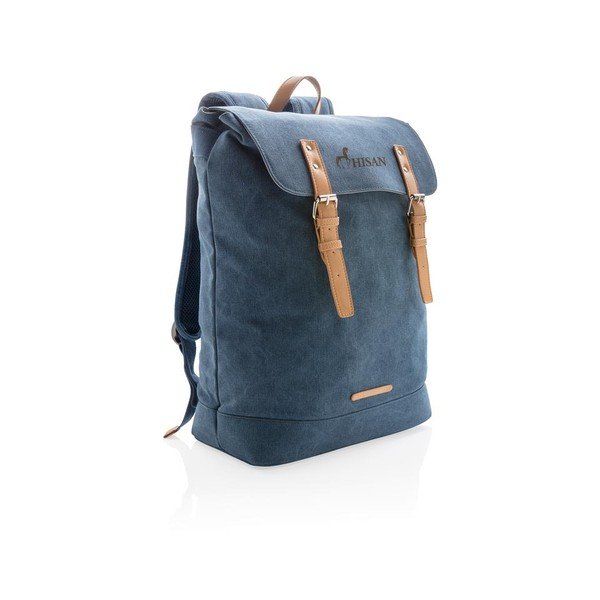 Modrý plátěný batoh na notebook 15,6'' XD Design Collection , 19 l