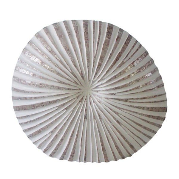 Bílá váza Stardeco Shell, 44 cm
