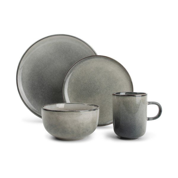 16-osaline kivist söögikomplekt 4 inimesele Meridian - Salt&Pepper