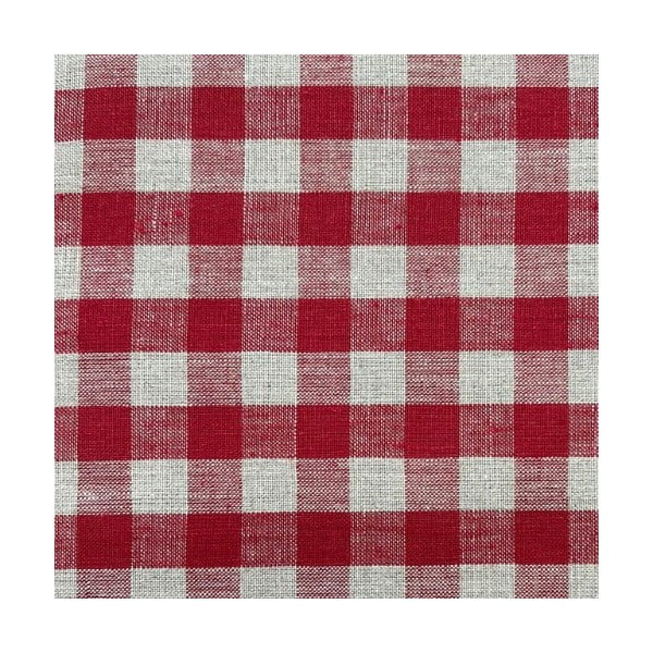 Punased riidest taldrikualused 4 tk komplektis Red Gingham - Linen Tales-image-4