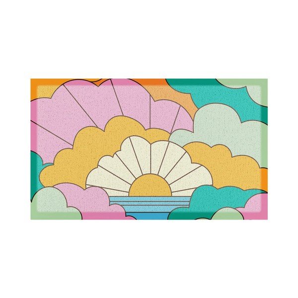Matt taaskasutatud plastist 40x70 cm Elizabeth Olwen - Artsy Doormats