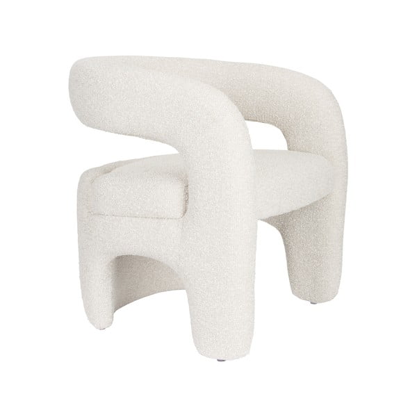 Valge bukleekangast tugitool Nova - White Label