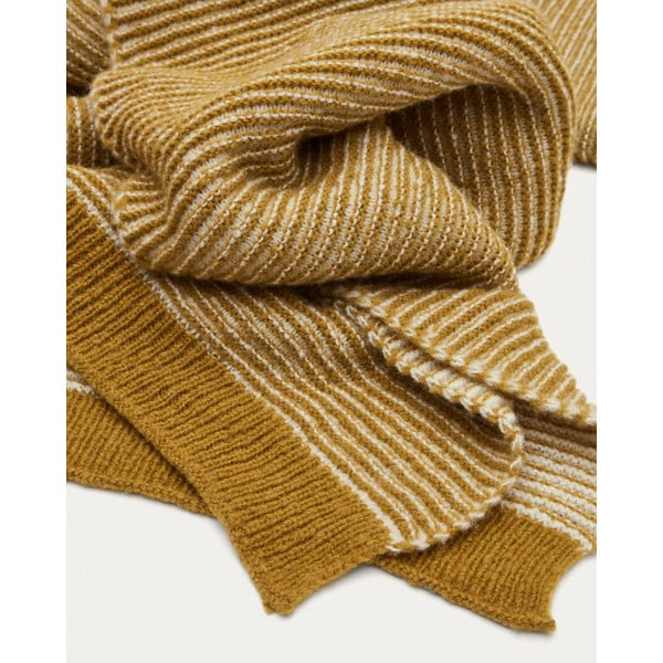 Villast ja segakiududest kootud tekk 130x170 cm Melany - Kave Home-image-1