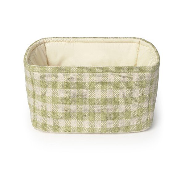 Heleroheline kangast laste mänguasjakorv 30x20x20 cm Swan Matcha - Lorena Canals