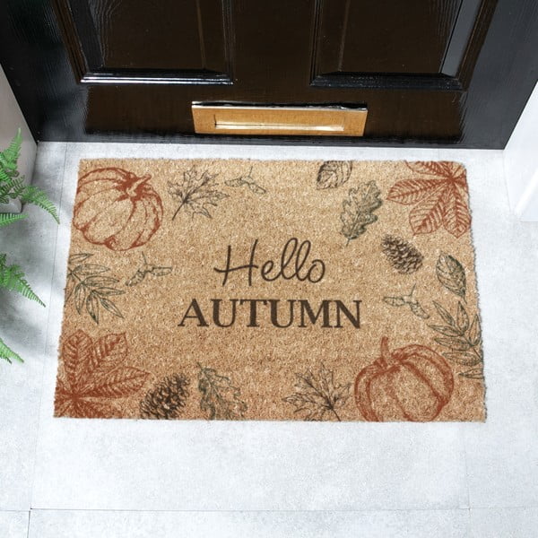 Kookoskiududest uksematt 40x60 cm Hello Autumn - Artsy Doormats-image-2