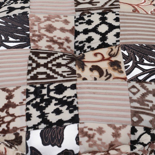 Puf Brown Patchwork-image-1