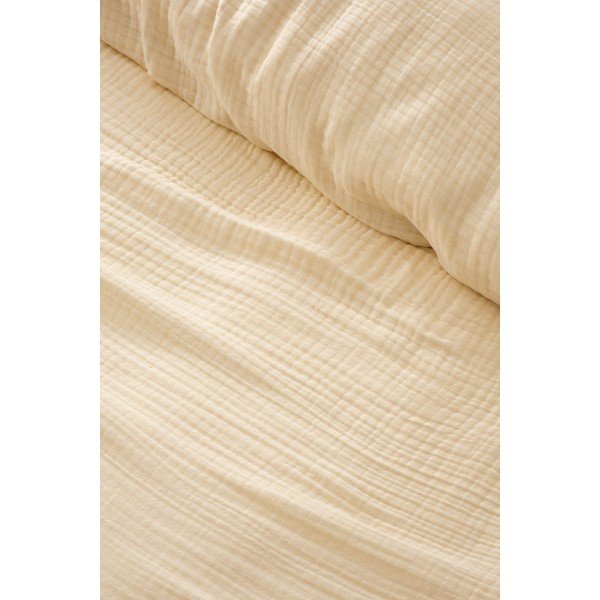 Kreem musliinist voodikate 220x250 cm Muslin - Mijolnir-image-1