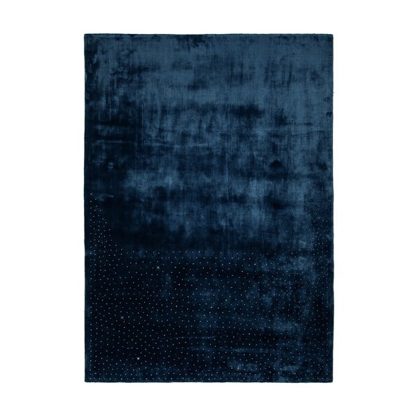 Tmavě modrý ručně tkaný koberec Flair Rugs Swarowski, 120 x 170 cm