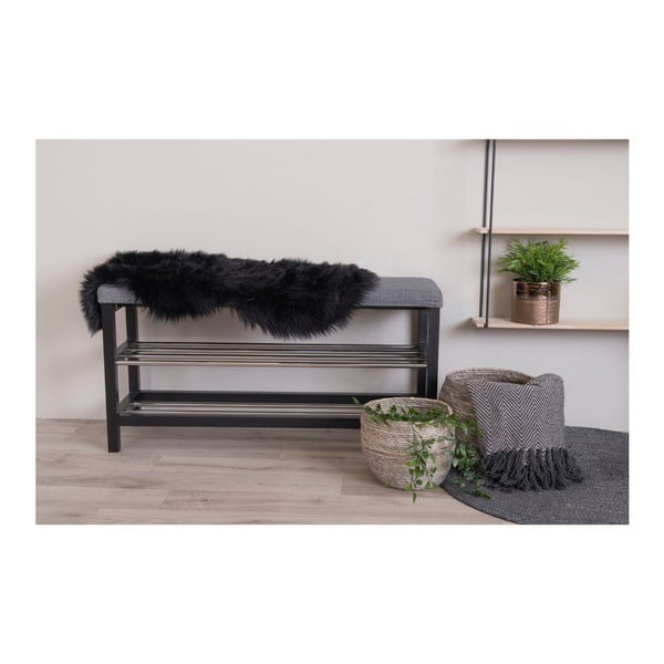 Must sünteetiline karusnahk 50x85 cm - House Nordic-image-1