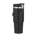 Must roostevabast terasest reisipudel 1 l Eco - Ladelle