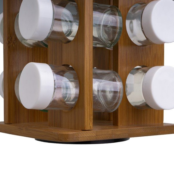 12-osaline maitseainetopside komplekt alusega Bamboo Walnut - Casa Selección-image-1