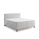 Helehall boxspring-voodi koos panipaigaga 180x200 cm Catania - Meise Möbel
