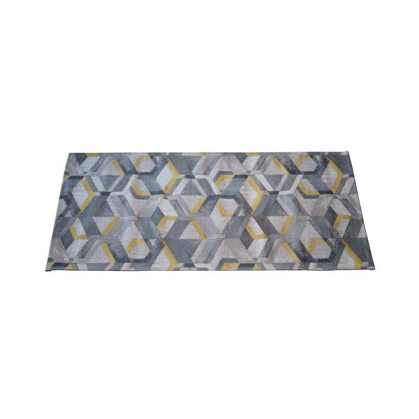 Žluto-šedý běhoun Floorita Retro, 60 x 190 cm-image-2