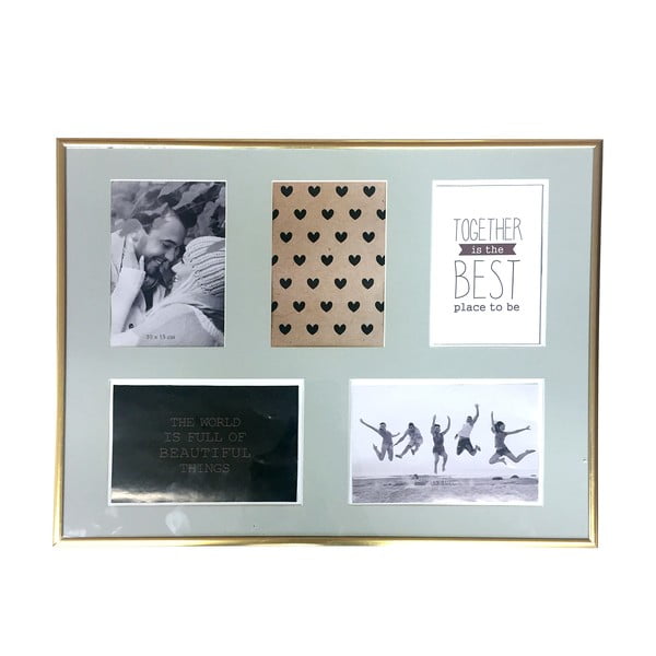 Zlatý rámeček na pět fotografií Maiko