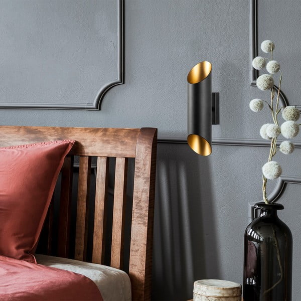 Must-kuldne seinavalgusti ø 8 cm Cut - Opviq lights-image-3