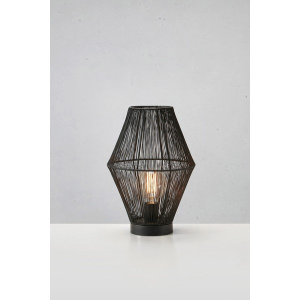 Must metallist varjuga laualamp (kõrgus 38 cm) Casa – Markslöjd-image-1