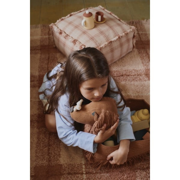 Pruunist riidest laste mänguasjakorv 68x24x35 cm Poppy - Lorena Canals-image-2