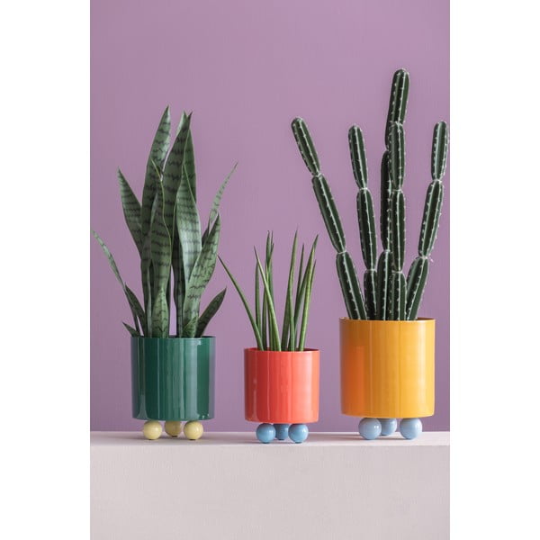 Metallist lillepott ø 18 cm Double Funky – PT LIVING-image-1