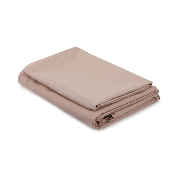 Beež puuvillane voodipesu üheinimesevoodile 140x200 cm - Mijolnir-image-2