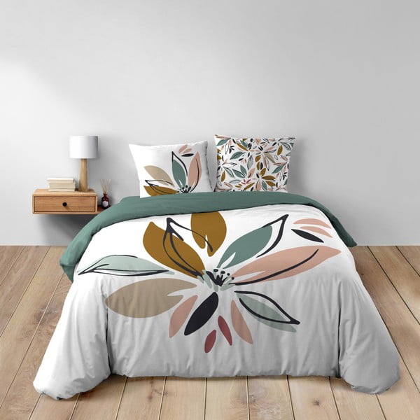 Valge puuvillane voodipesu kaheinimesevoodile/ülipikale voodile 240x220 cm Octavia - douceur d'intérieur