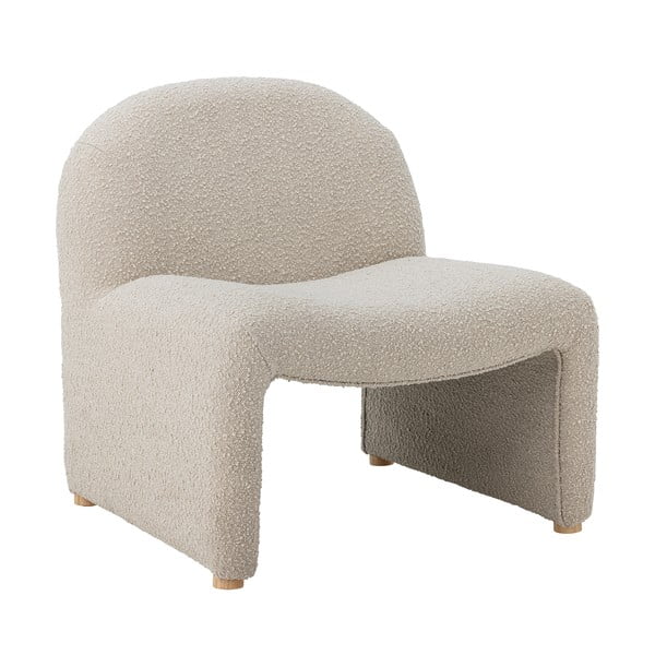 Kreemjas tugitool, mis on valmistatud bukleekangast Neel - Bloomingville