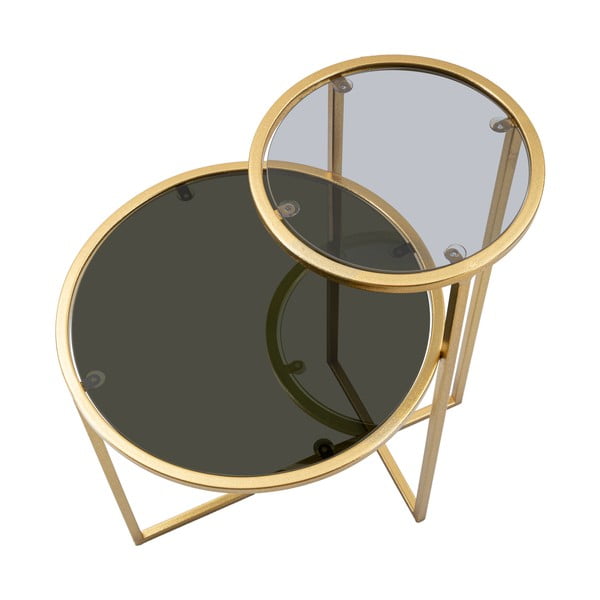 Ümmargune kuldne kohvilaud 40x50 cm - Mauro Ferretti-image-3