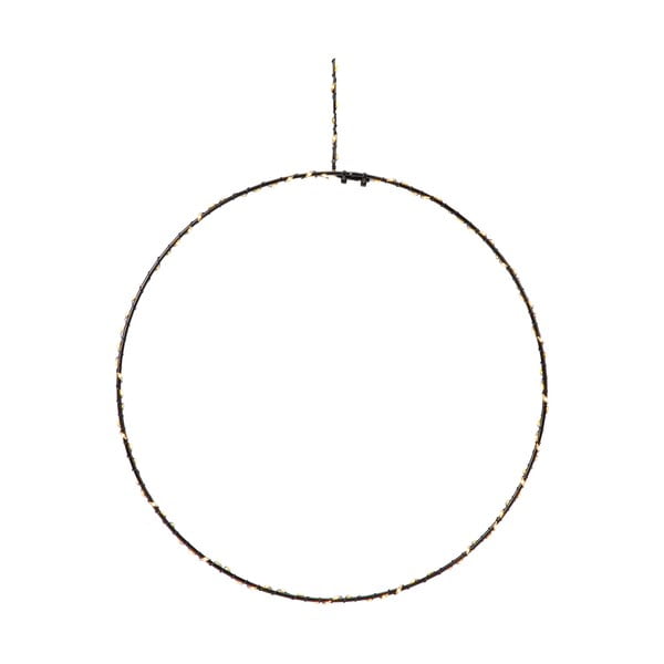 Musta värvi jõulukaunistus Circle, kõrgus 30 cm Alpha - Markslöjd