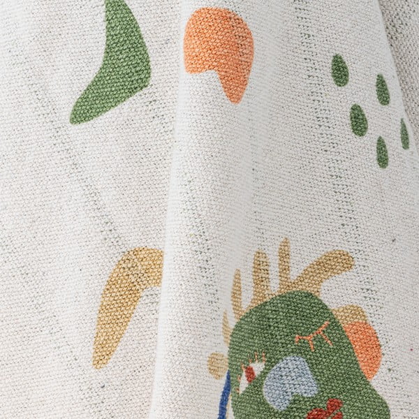 Kreem taaskasutatud puuvillast laste tekk 130x160 cm Sylvie - Bloomingville Mini-image-3