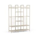Kreemikas avatud terasest riidekapp 140x179.5x40 cm Amara - Marckeric