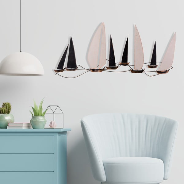 Metallist seinakaunistus 117x52 cm Ocean - Wallity-image-4