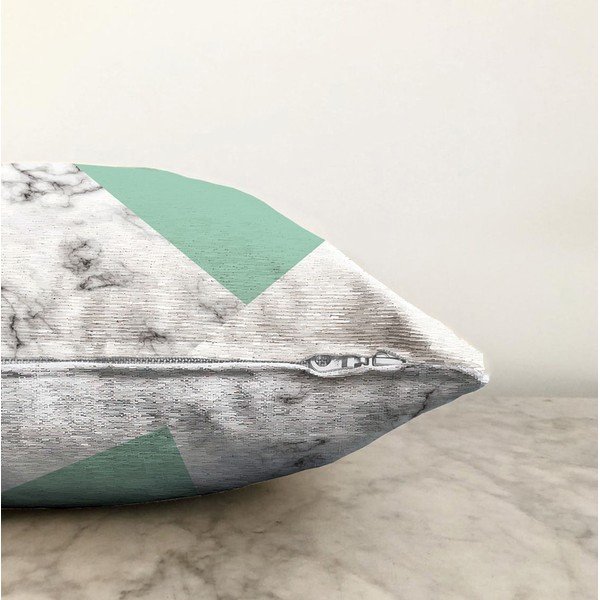 Roheline-hall puuvillase seguga padjapüür Marmor, 55 x 55 cm - Minimalist Cushion Covers-image-1