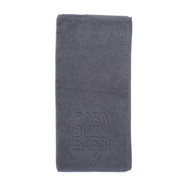 Tmavě šedá koupelnová předložka z bavlny Casa Di Bassi, 50 x 70 cm