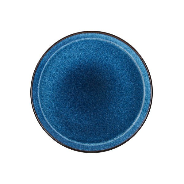 Must/sinine kivikeraamikast taldrik ø 27 cm Dark Blue/Black - Bitz