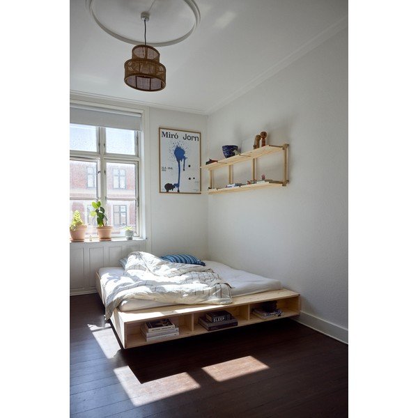 Männipuidust kaheinimesevoodi koos voodipõhjaga 160x200 cm Merge - Karup Design-image-1