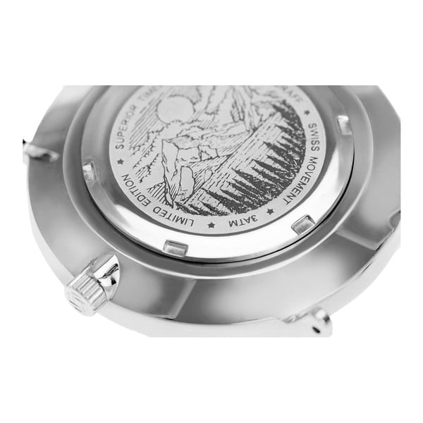 Pánské hodinky se světle hnědým páskem z pravé kůže Frederic Graff Silver Eiger Cognac Leather-image-2