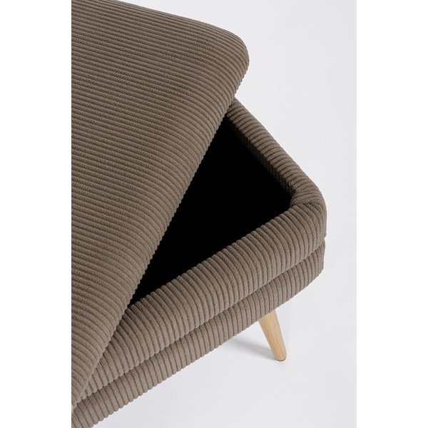 Hallikaspruun polsterdatud pink Olga - Bizzotto-image-1