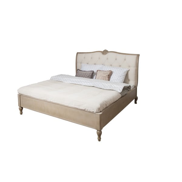 Béžová postel z březového dřeva Livin Hill Venezia, 180 x 200 cm-image-1