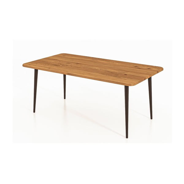 Naturaalset värvi tammepuust kohvilaud 60x110 cm Kula - The Beds-image-3