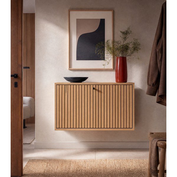 Tammespoonist klapiga jalatsiriiul 72x43x17 cm Albany - Actona-image-3