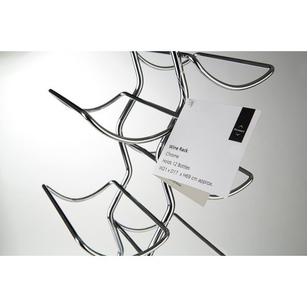 Metallist veinihoidja, 12 pudelile Jaxen - Premier Housewares-image-4