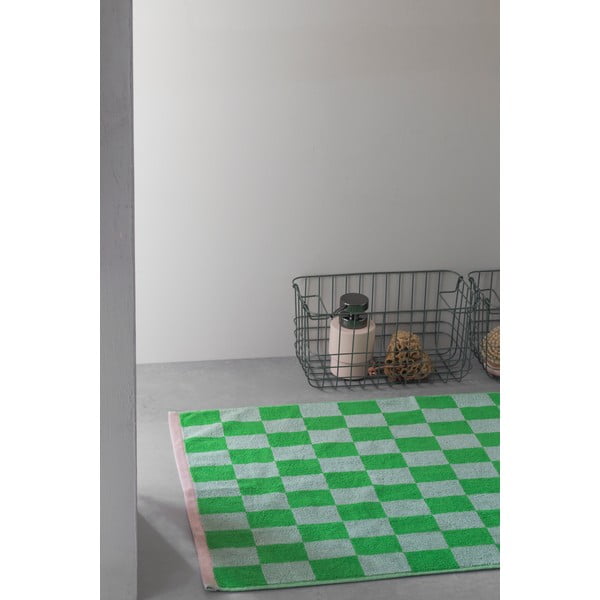 Roheline orgaanilisest puuvillast vannimatt 50x80 cm Retro - Mette Ditmer Denmark-image-1